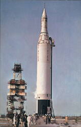 Juno II Missile Launch Postcard