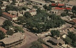 Old Town Albuquerque, New Mexico Aerial View Postcard