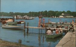 Ferry Commuting Between Bemus Point and Stowe, Showing Casino Postcard