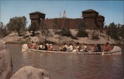 Indian Canoes at Fort Wilderness, Disneyland Postcard
