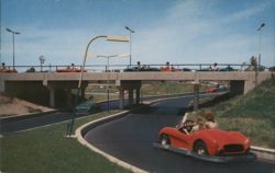 Autopia, Disneyland Postcard