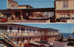 Harty's Sun Set Motel, Ormond Beach, Florida Postcard
