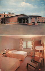 Ohio Manor Motel, North Olmstead, Ohio - Room Interior Postcard