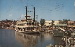 Mark Twain Riverboat at Disneyland Postcard