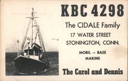 The Carol and Dennis, Fishing Boat, Stonington CT Postcard