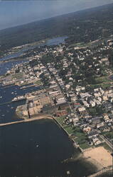 Air View of Stonington, Connecticut and Vicinity Postcard