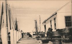 Bindloss Dock, Stonington, CT Postcard
