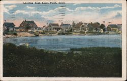 Looking East, Lords Point, Conn. Postcard