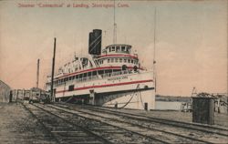Steamer "Connecticut" at Landing Postcard