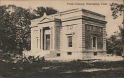 Public Library, Stonington, Conn. Postcard