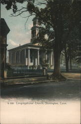 Congregational Church, Stonington, Conn. Postcard