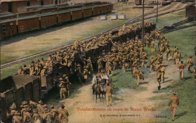 Reinforcements En Route to Water Works Veracruz Mexico
