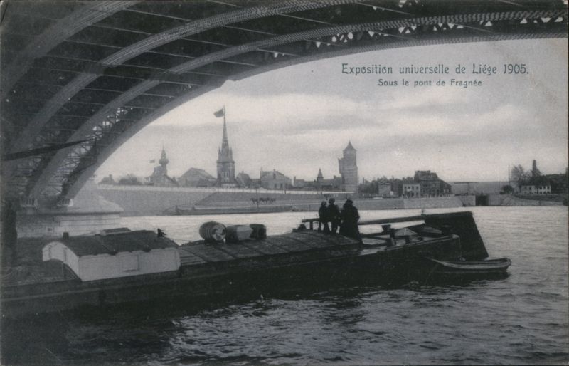 Exposition Universelle de Liège 1905. Sous le pont de Fragnée Belgium