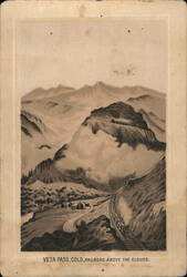 Veta Pass, Colorado - Railroad Above the Clouds Trade Card