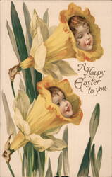 A Happy Easter to You Postcard