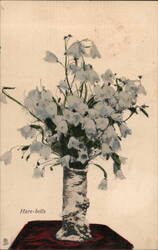 Hare-bells in a Decorative Vase Postcard