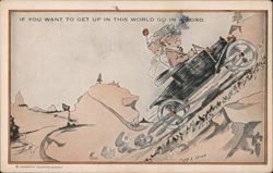 If You Want To Get Up In This World Go In A Ford Postcard