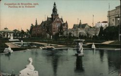 Pavillon de la Hollande, Exposition de Bruxelles, 1910 Postcard