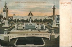 Deutscher Betonverein mit dem Kunstpalast, Düsseldorf 1902 Postcard