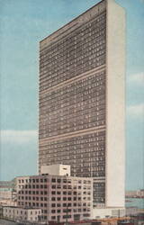 Japanese: United Nations Building, New York City Postcard