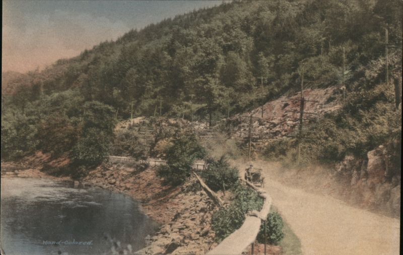 Horse-drawn Carriage along the Naugatuck River Waterbury Connecticut