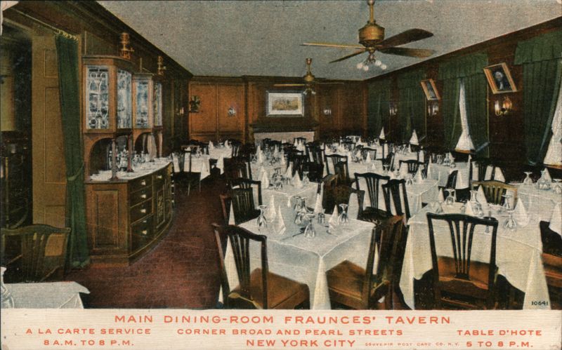 Main Dining Room, Fraunces Tavern, New York City