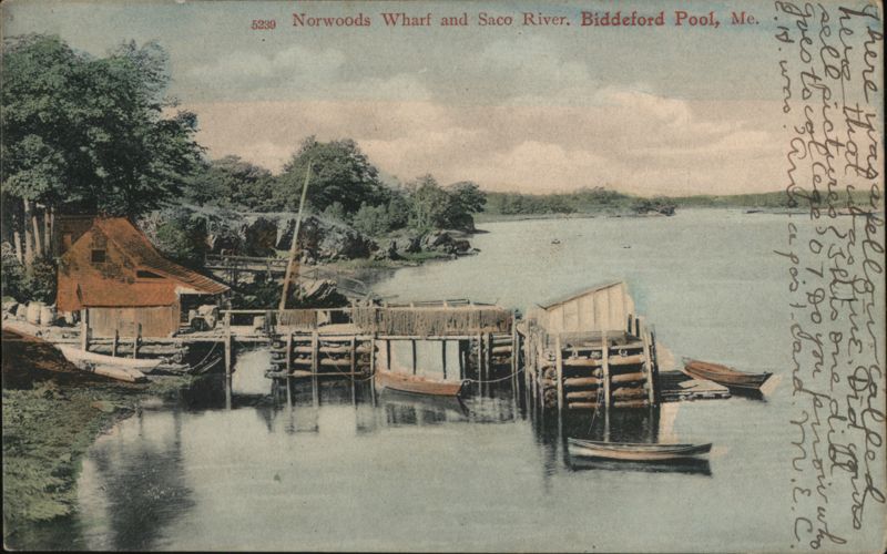 Norwoods Wharf and Saco River, Biddeford Pool, Maine