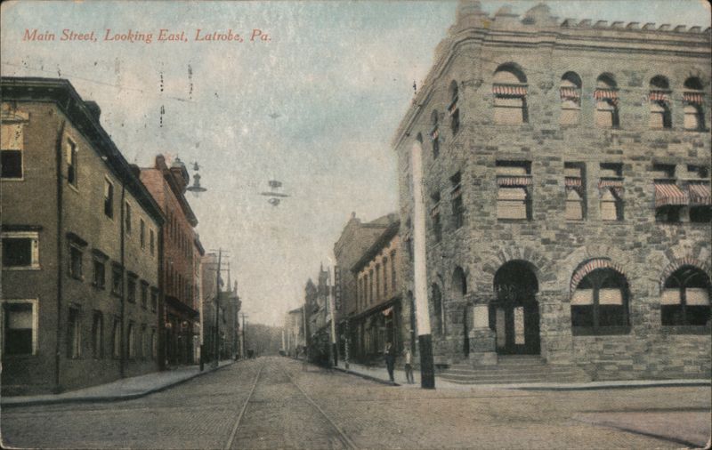 Main Street, Looking East, Latrobe, PA Pennsylvania