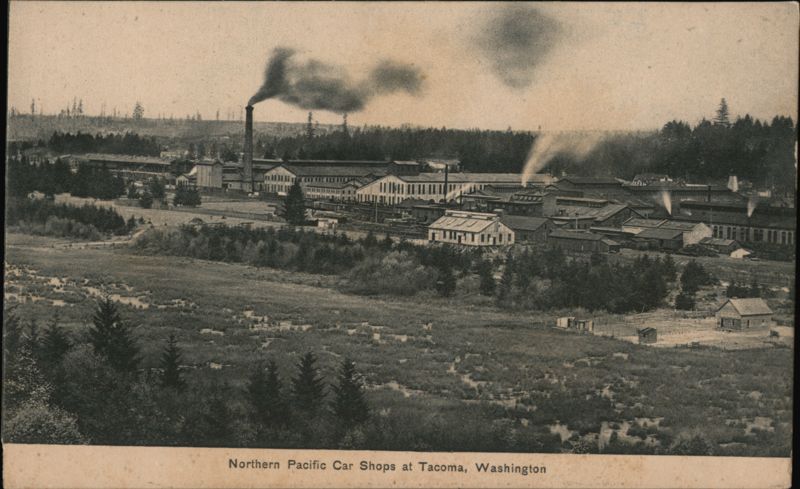 Northern Pacific Car Shops at Tacoma, Washington
