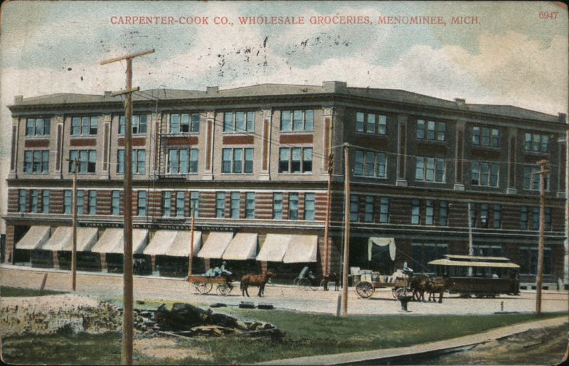 Carpenter-Cook Co., Wholesale Groceries, Menominee, Michigan