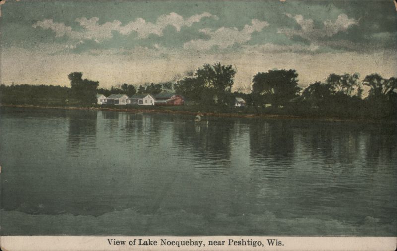 View of Lake Noquebay, near Peshtigo Wisconsin
