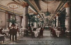 Dining Room - Hotel Raleigh Postcard
