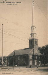 First Presbyterian Church, Elizabeth, New Jersey Postcard