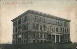 L.L. Wright High School, Ironwood, Michigan Postcard