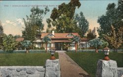 Douglas Place, Montecito, California Postcard