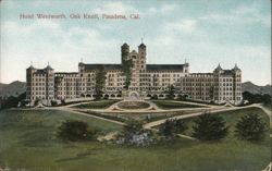 Hotel Wentworth, Oak Knoll, Pasadena, CA Postcard