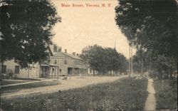 Main Street, Verona, NY Postcard