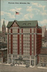Wisconsin Hotel, Milwaukee, Wis. Postcard