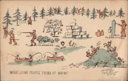 What Some People Think of Maine Postcard