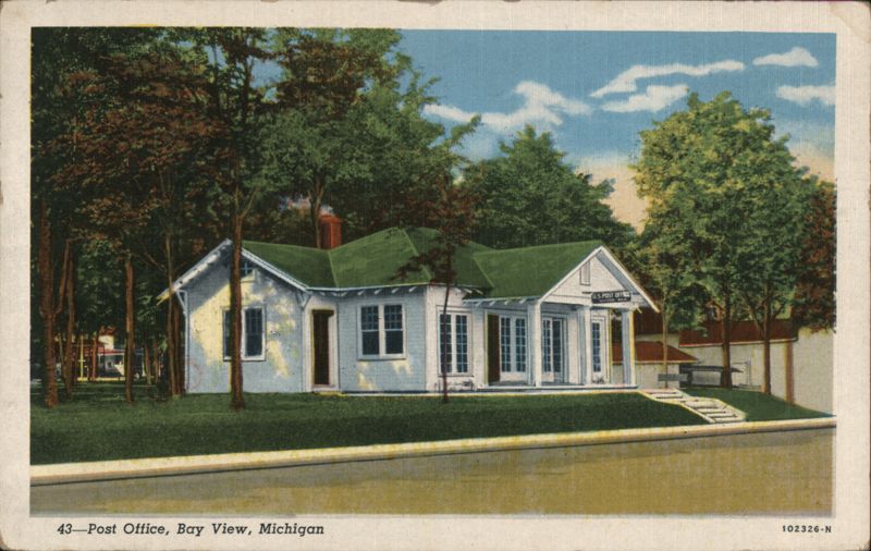 Street View of Post Office Bay View Michigan