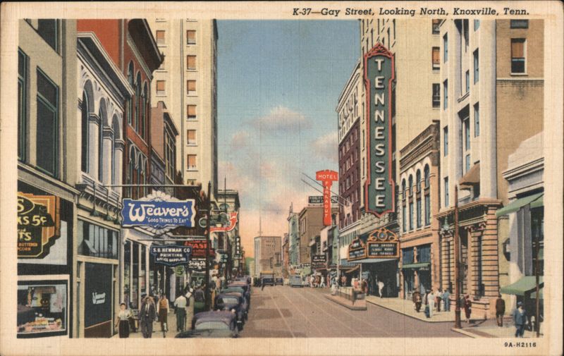 Gay Street, Looking North Knoxville Tennessee