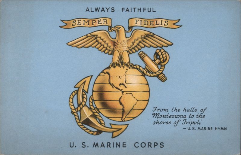 U.S. Marine Corps Emblem, Always Faithful Semper Fidelis