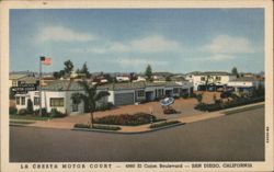 La Cresta Motor Court Postcard