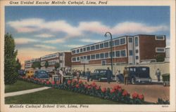 Gran Unidad Escolar Melitón Carbajal, Lima, Perú Postcard