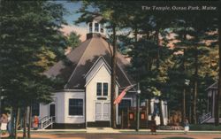 The Temple, Ocean Park, Maine Postcard