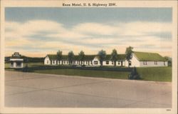 Knox Motel, U.S. Highway 25W, 5 Miles North of Knoxville Postcard