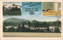 Smoky Mt. Tourist Court, Knoxville, TN Postcard