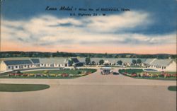 Knox Motel, 7 Miles North of Knoxville, Tennessee Postcard