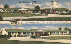 Borderland Travelodge, Chula Vista, CA Postcard