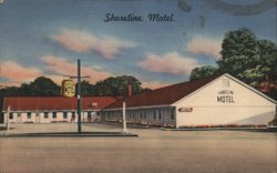 Shoreline Motel, Merritt Parkway, near Boston Post Rd. Postcard
